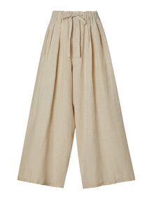 100% Linen Loose Fit Unisex Barrel Leg Pants
