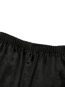100% Acetate Ruched Side Top And Pants Two-Piece Set