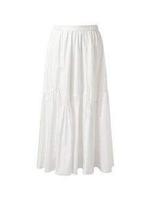 100% Cotton A-Line Elastic Waist Women Skirt