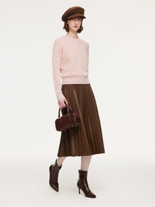 100% Cashmere Textured Women Sweater