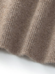 100% Cashmere Folded Collar Women Sweater