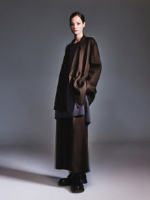 100% Linen Loose Fit H-Line Unisex Shop Coat