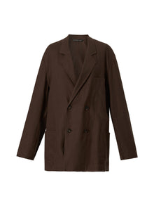 100% Linen Loose Fit H-Line Unisex Shop Coat