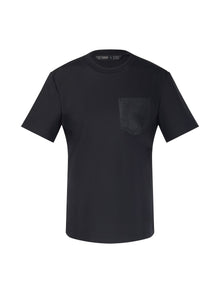 100% Cotton Women T-Shirt With 18MM Gambiered Canton Gauze Pocket