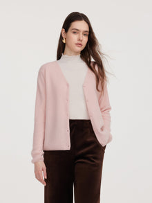 100% Cashmere Reversible Women Cardigan