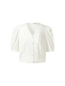100% Acetate V-Neck Women Shirt