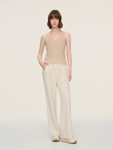 100% Cashmere Seamless Women Knit Tank Top