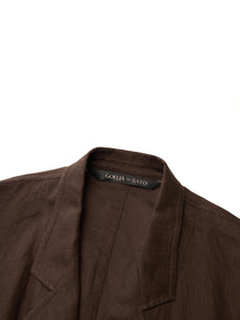100% Linen Loose Fit H-Line Unisex Shop Coat