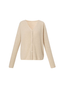 100% Cashmere Reversible Women Cardigan
