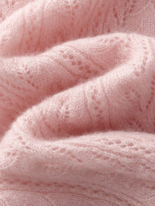 100% Cashmere Textured Women Sweater