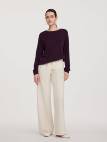 100% Cashmere Reversible Women Sweater