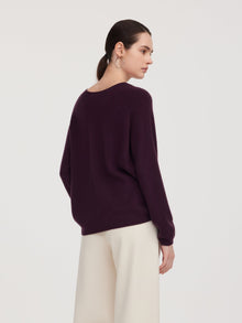 100% Cashmere Reversible Women Sweater