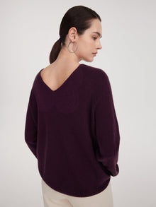 100% Cashmere Reversible Women Sweater