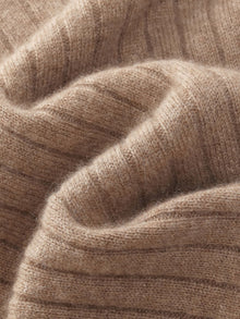 100% Cashmere Seamless Mock Neck Women Sweater