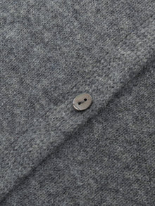 100% Cashmere Seamless Contrast Trim Women Cardigan