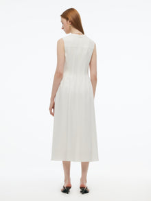 100% Acetate Faux Two-Piece Women Vest Maxi Dress