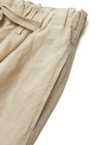 100% Linen Loose Fit Unisex Barrel Leg Pants