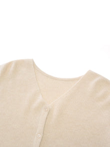 100% Cashmere Reversible Women Cardigan