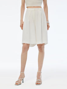 100% Acetate Women Knee Length Shorts