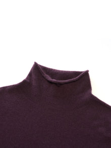 100% Cashmere Seamless Turtleneck Women Knit Top