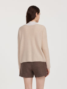 100% Cashmere Reversible Women Cardigan