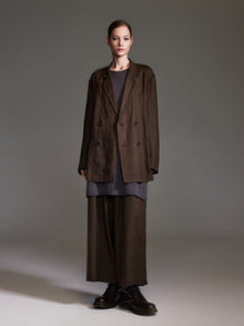100% Linen Loose Fit H-Line Unisex Shop Coat