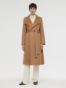 100% Cashmere Lapel Women Overcoat