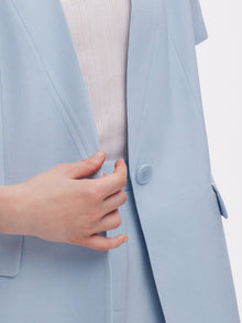 100% Acetate Women Short Sleeve Blazer