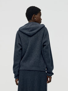 100% Brushed Wool Zip-Up Unisex Hoodie