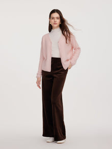 100% Cashmere Reversible Women Cardigan