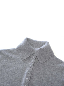 100% Cashmere Folded Collar Women Cardigan