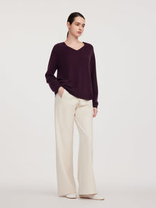 100% Cashmere Reversible Women Sweater
