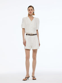 100% Acetate V-Neck Women Shirt