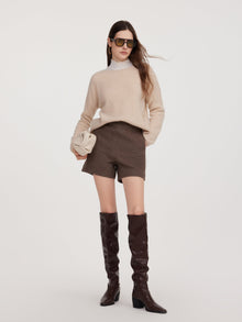 100% Cashmere Reversible Women Cardigan