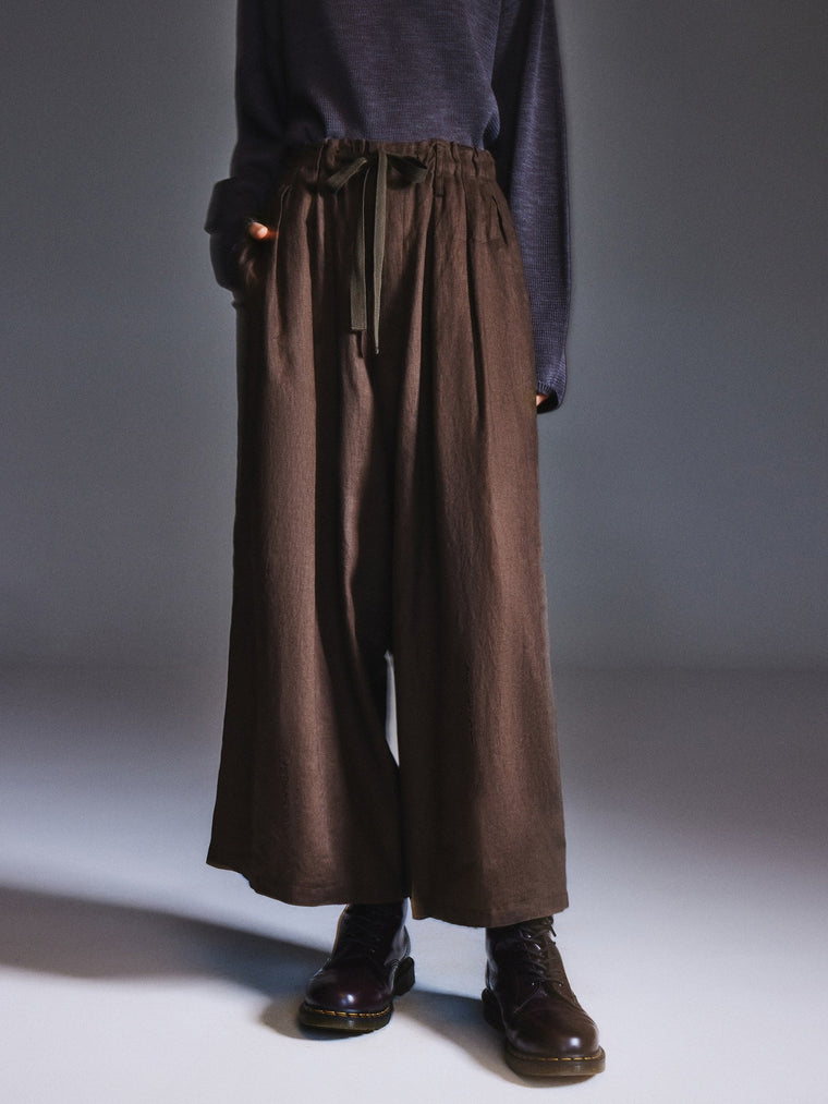 100% Linen Loose Fit Unisex Barrel Leg Pants