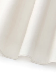 100% Cotton Ruffle Round Neck Top And A-Line Skirt Two-Piece Set