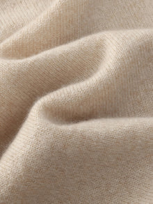 100% Cashmere Half-Zip Women Hooded Sweater