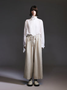 100% Linen Loose Fit Unisex Barrel Leg Pants