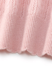 100% Cashmere Textured Women Sweater
