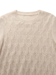 100% Cashmere Jacquard Women Sweater