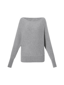 100% Cashmere Boat Neck Women Sweater