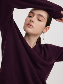 100% Cashmere Reversible Women Sweater