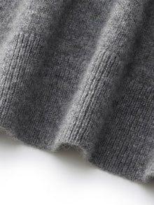 100% Cashmere Faux Two-Piece Women Cardigan