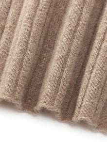 100% Cashmere Seamless Mock Neck Women Sweater