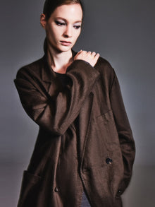 100% Linen Loose Fit H-Line Unisex Shop Coat
